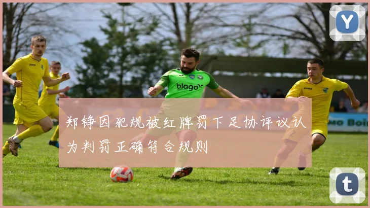 郑铮因犯规被红牌罚下足协评议认为判罚正确符合规则